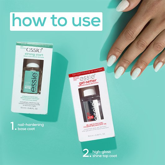 strong start base coat nail polish how to use