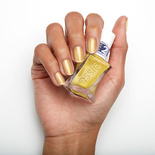 crushed gold top coat gel couture