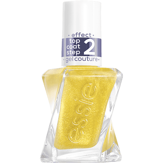 crushed gold top coat gel couture