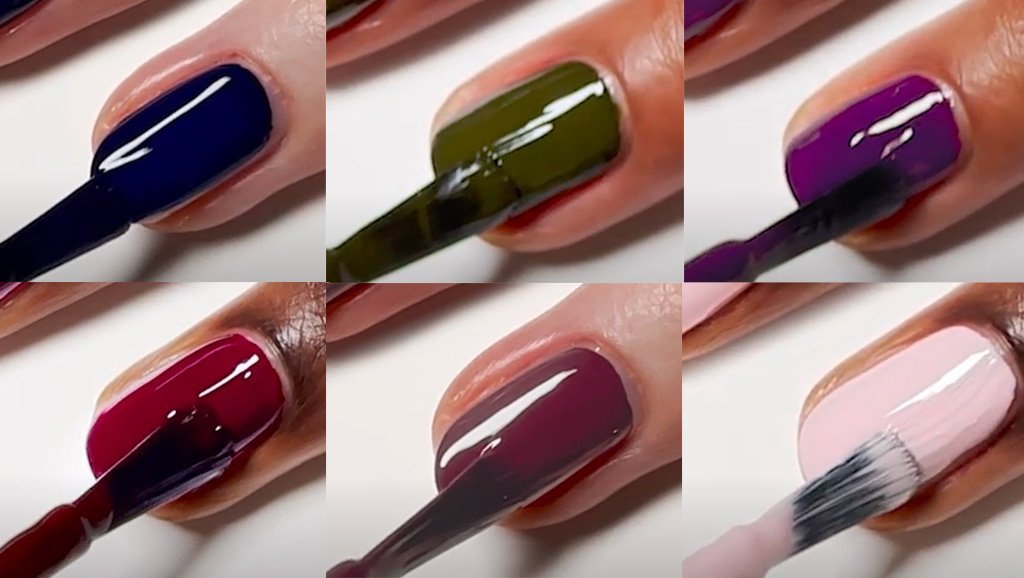 Swatching video of the 6 essie fall 2023 shades collection