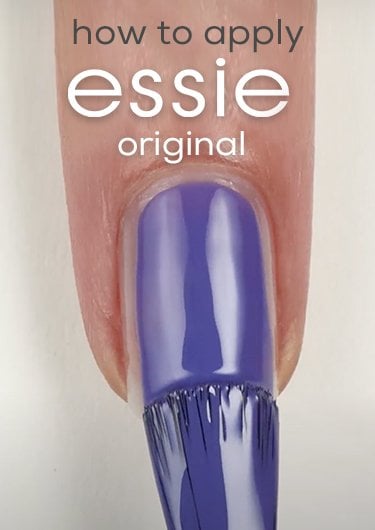 Video thumbnail of an open bottle of essie wink of sleep original nail polish with loaded brush