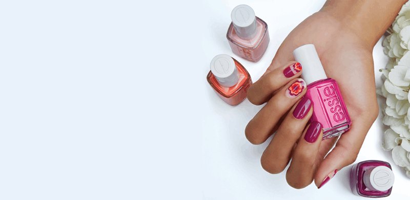 essie nail polish nail art