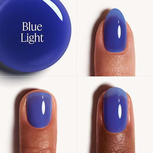 Blue Light Glass Nails Βερνίκι εφαρμογή