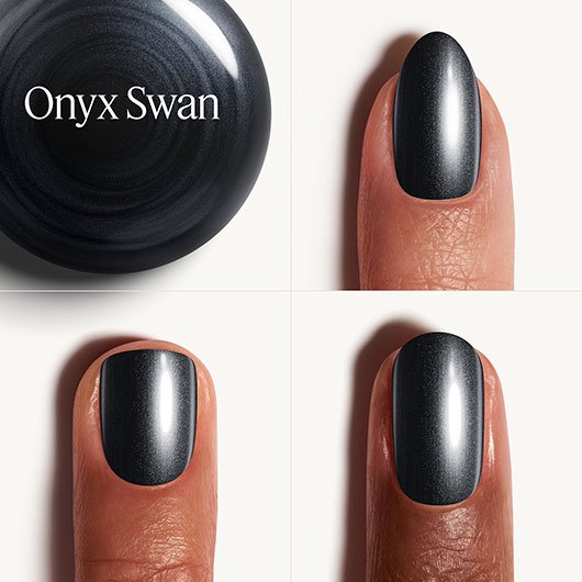 Onyx Swan Βερνίκι Νυχιών - Σατινέ Μαύρο | Essie Color