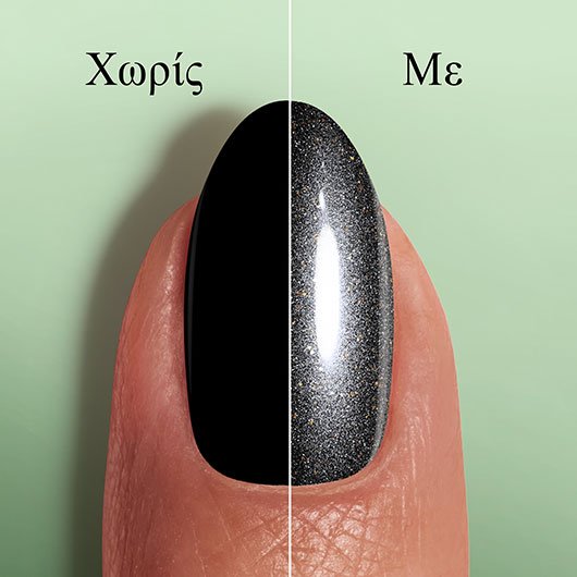 diamond dust top coat gel αποτέλεσμα