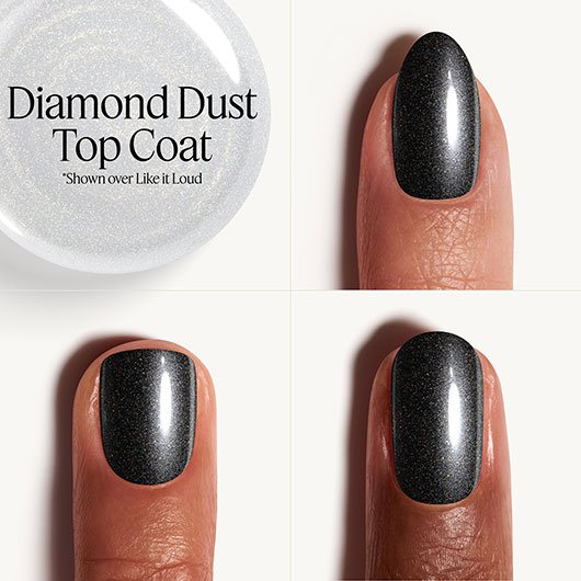 diamond dust top coat gel διάρκεια