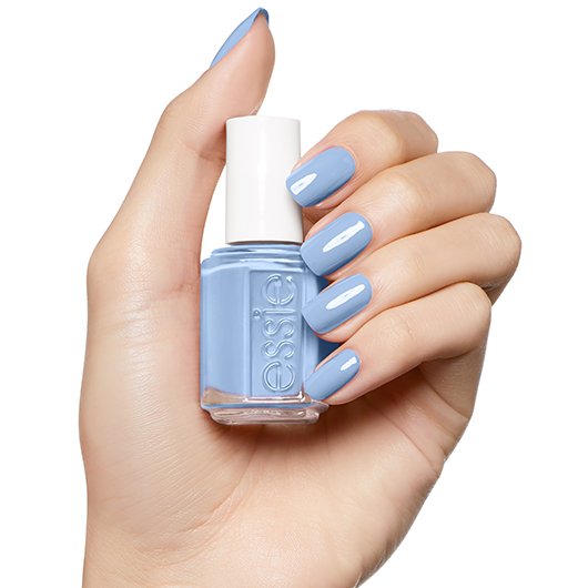essie salt water happy βερνίκι νυχιών, προϊόν σε χέρι