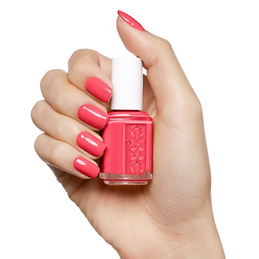 essie peach daiquiri βερνίκι νυχιών, προϊόν σε χέρι